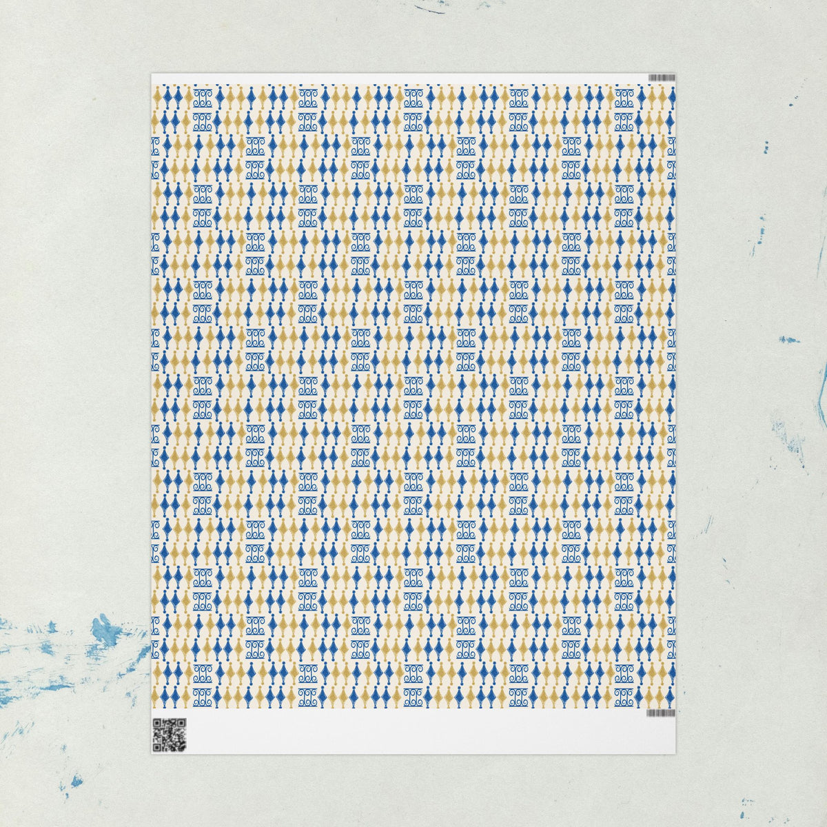 Navy & Gold Elegant Wrapping Paper | All Occasions Holiday Gift Wrap