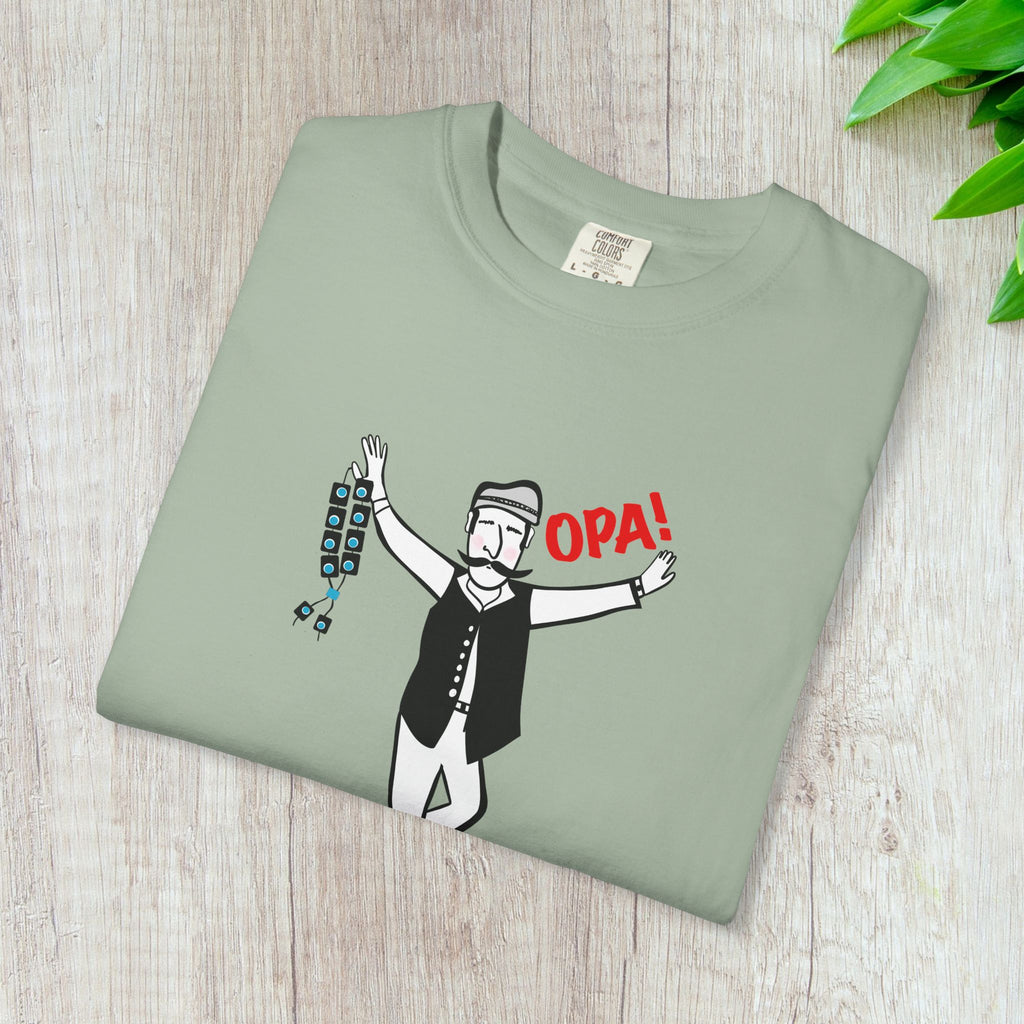 Opa! Greek Dancer T-shirt, Traditional Dance Graphic Tee, Greek Culture Gift