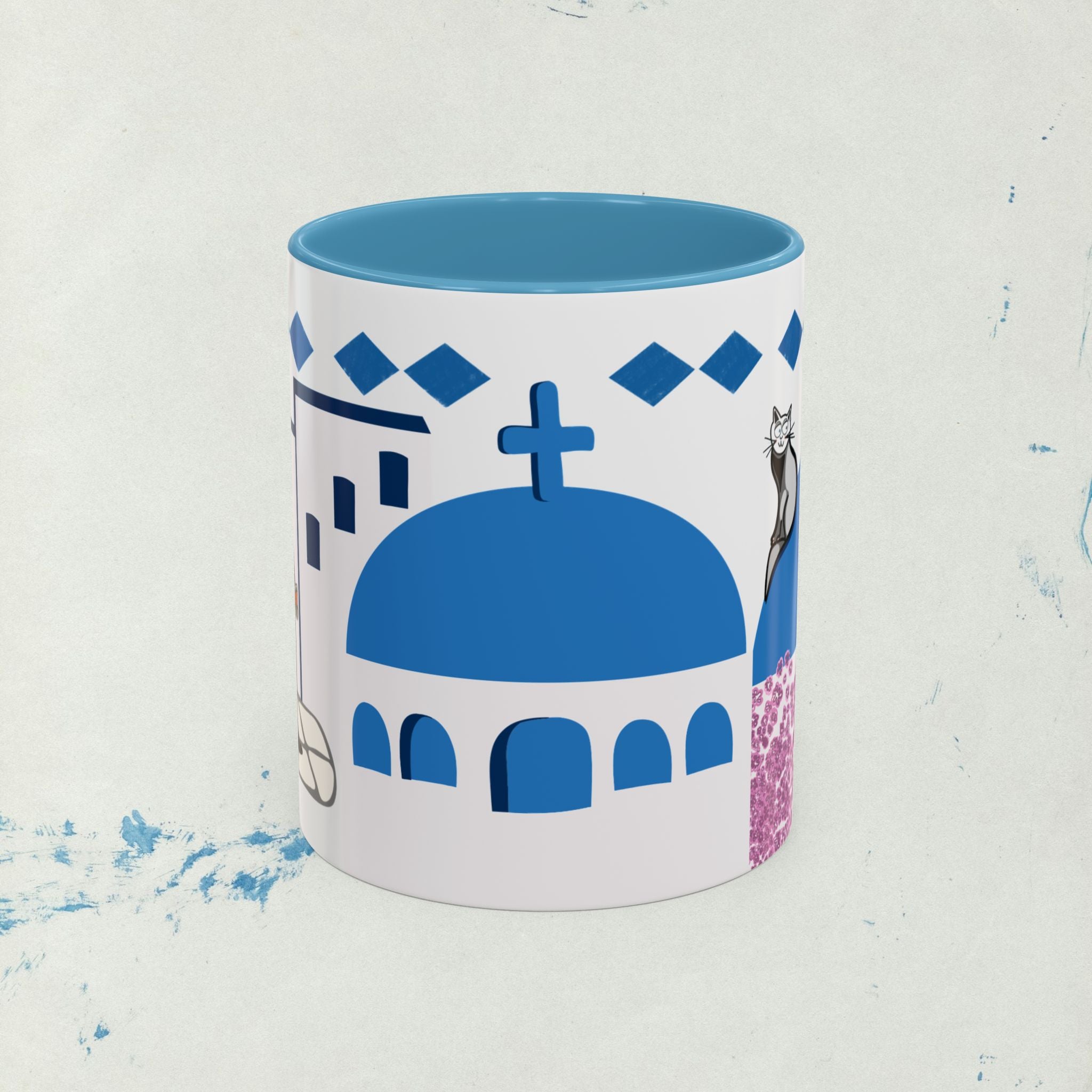 Greek Island sunset Coffee Mug | Island Theme coffee gift