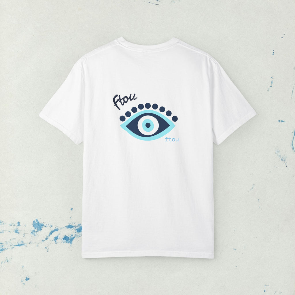 Greek Evil Eye, Mati Unisex T-shirt, Greek Culture Tee, Greek Language Shirt, Festival T, Comfort Colors T-shirt