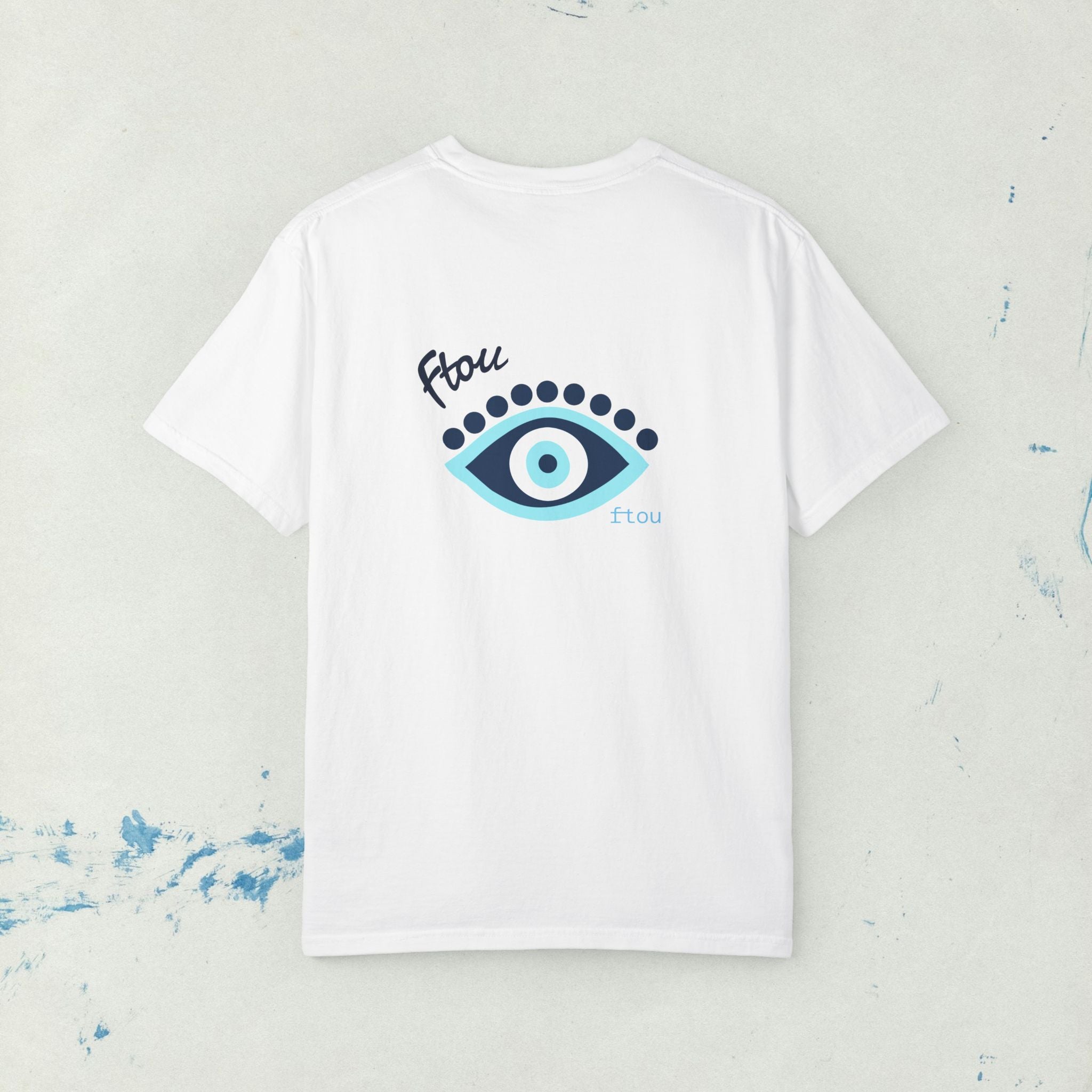 Greek Evil Eye, Mati Unisex T-shirt, Greek Culture Tee, Greek Language Shirt, Festival T, Comfort Colors T-shirt