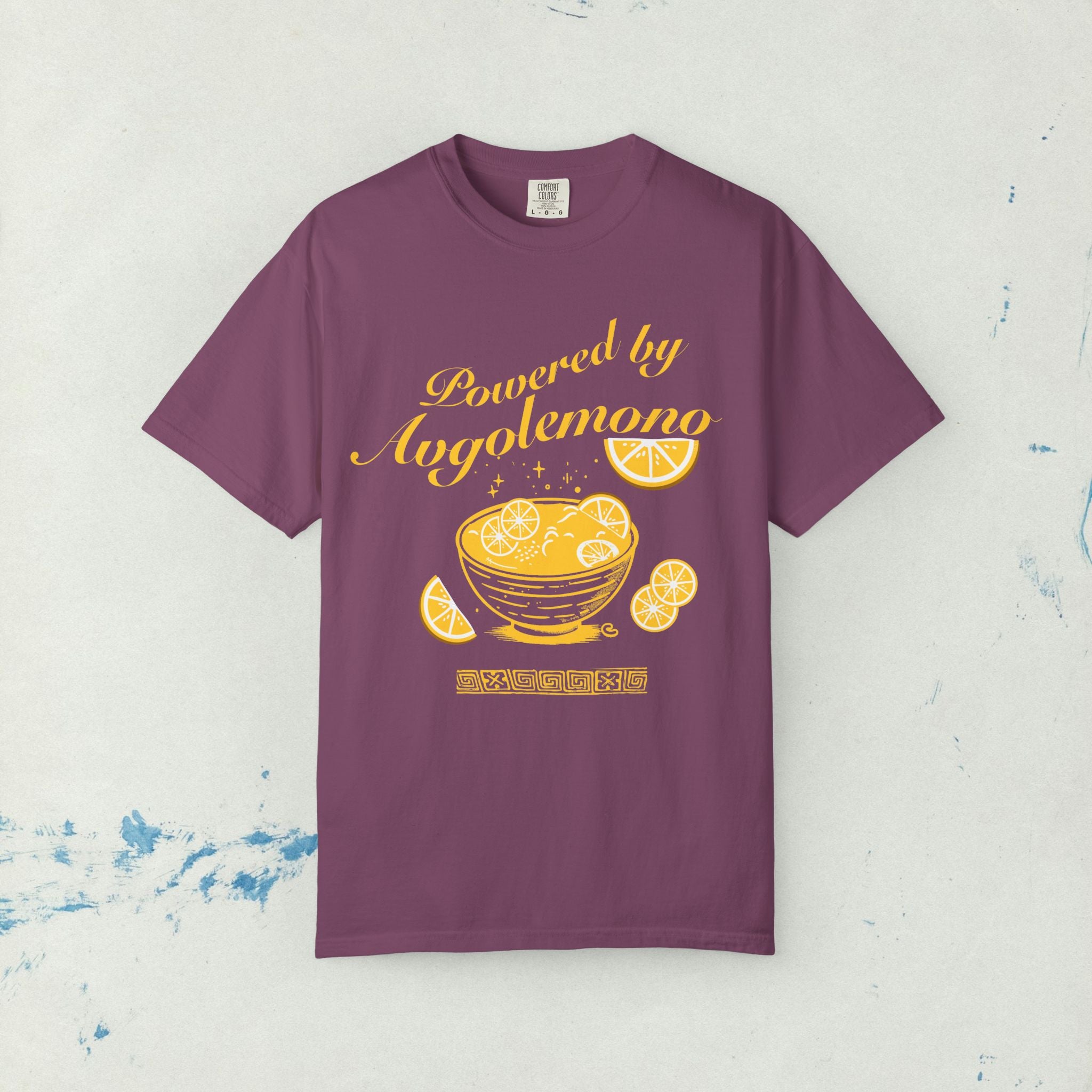 Avgolemono Greek Egg Lemon Soup Unisex T-shirt, Greek Cooking Cuisine Yiayia's Recipe Tee, Greek food T-shirt