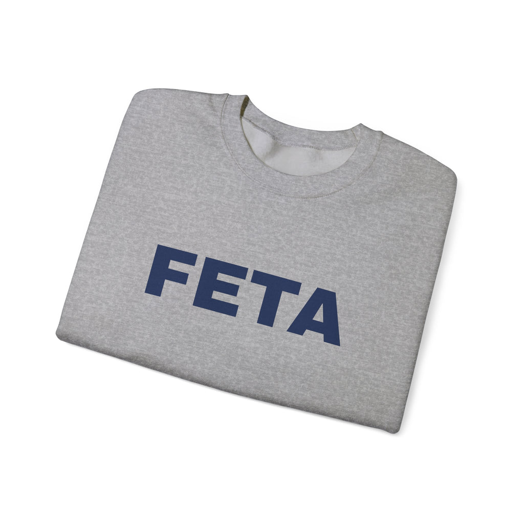 Feta Cheese Lovers Sweatshirt | Greek Foodie, Vintage Typography