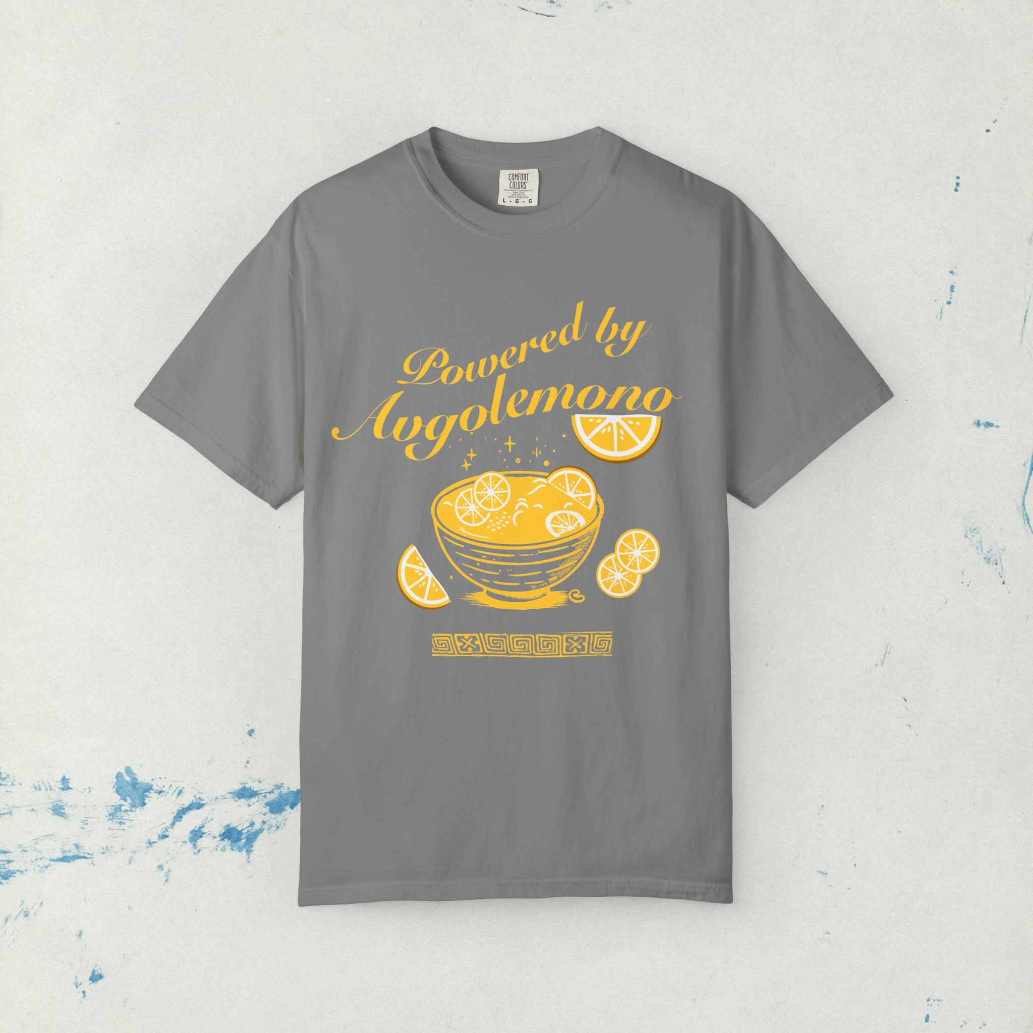Avgolemono Greek Egg Lemon Soup Unisex T-shirt, Greek Cooking Cuisine Yiayia's Recipe Tee, Greek food T-shirt