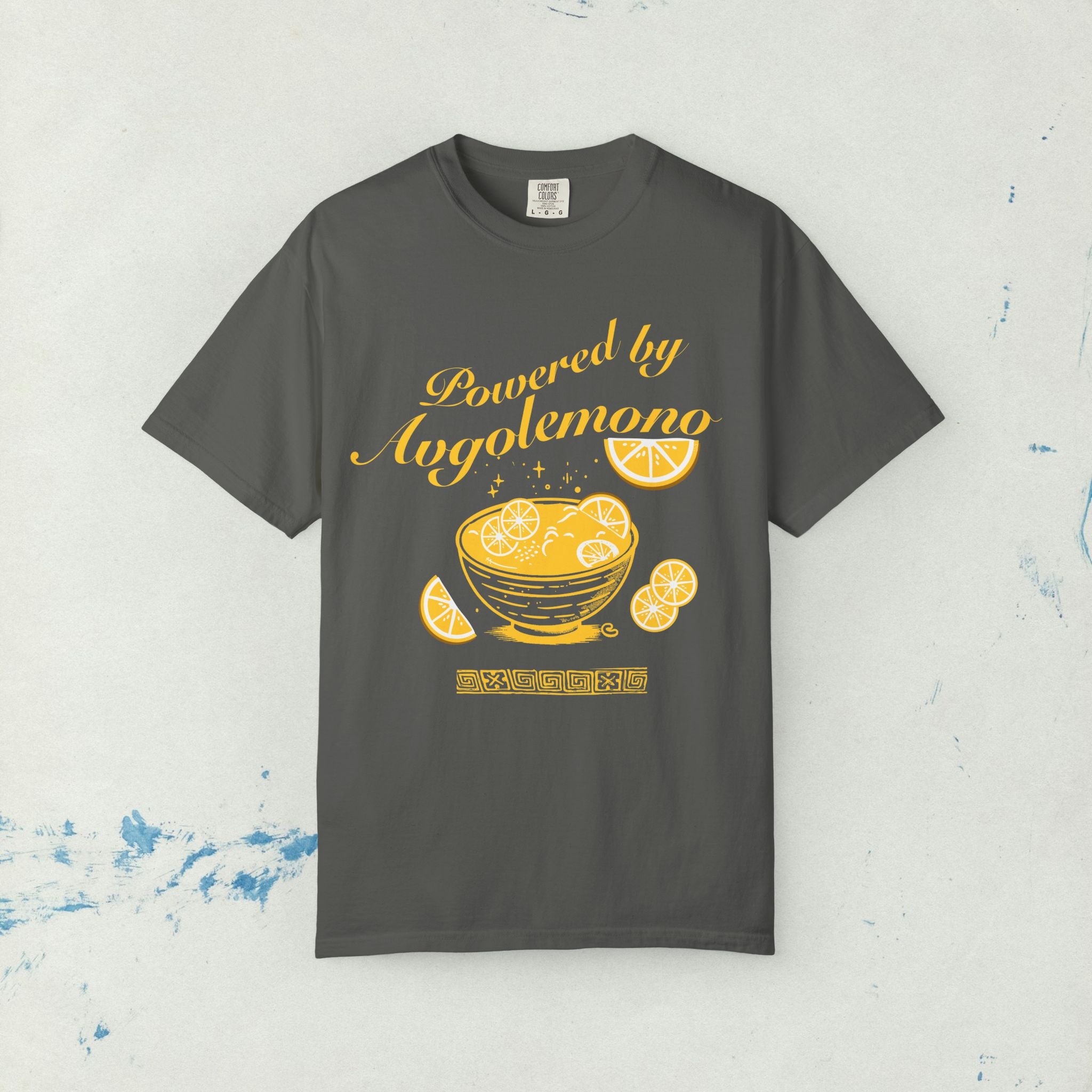 Avgolemono Greek Egg Lemon Soup Unisex T-shirt, Greek Cooking Cuisine Yiayia's Recipe Tee, Greek food T-shirt