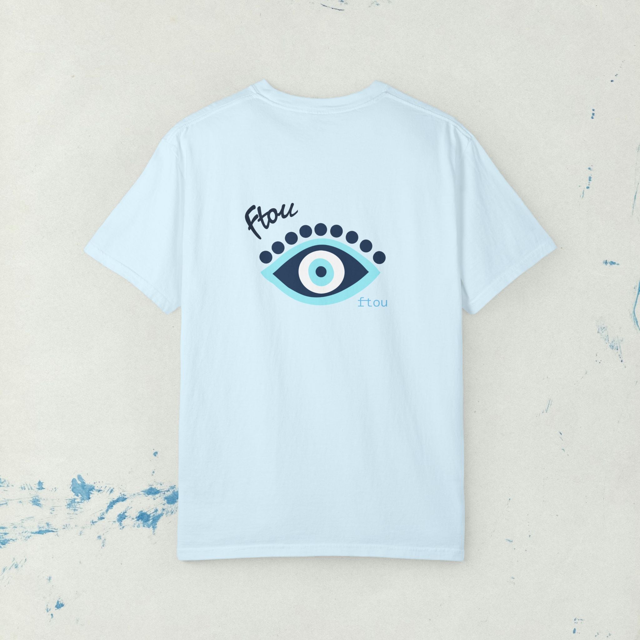Greek Evil Eye, Mati Unisex T-shirt, Greek Culture Tee, Greek Language Shirt, Festival T, Comfort Colors T-shirt