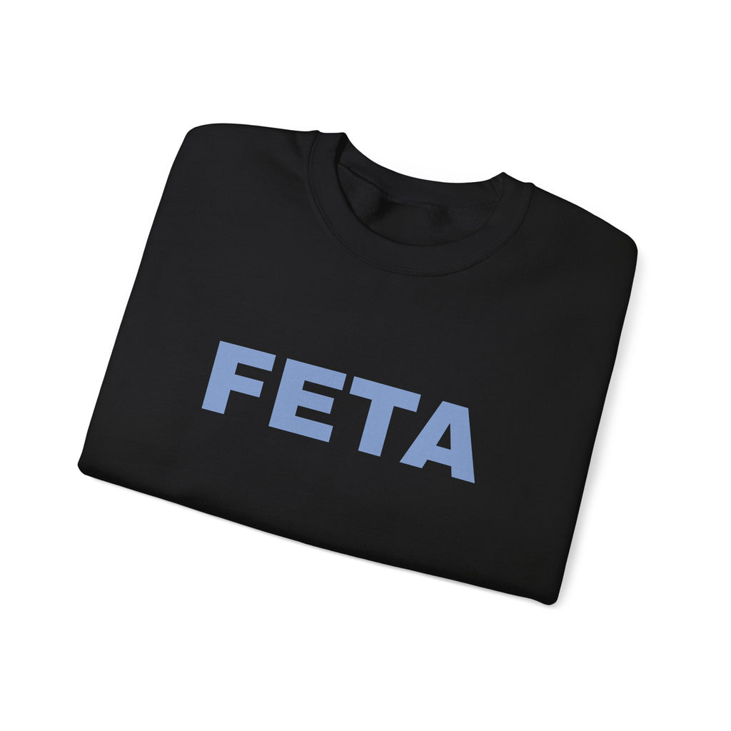 Feta Cheese Lovers Sweatshirt | Greek Foodie, Vintage Typography