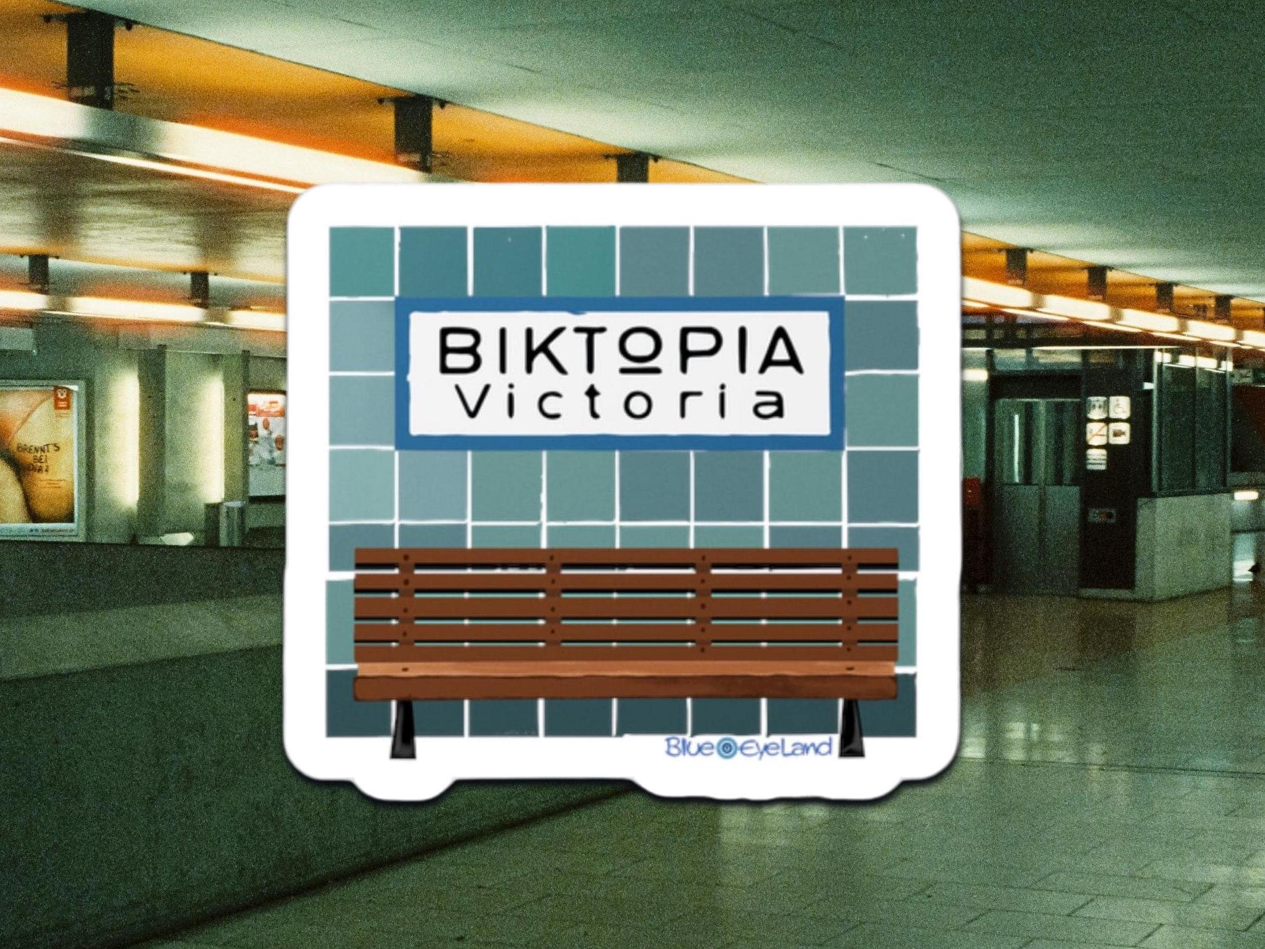 Athens Greece vinyl sticker, Victoria Metro station, Greece travel