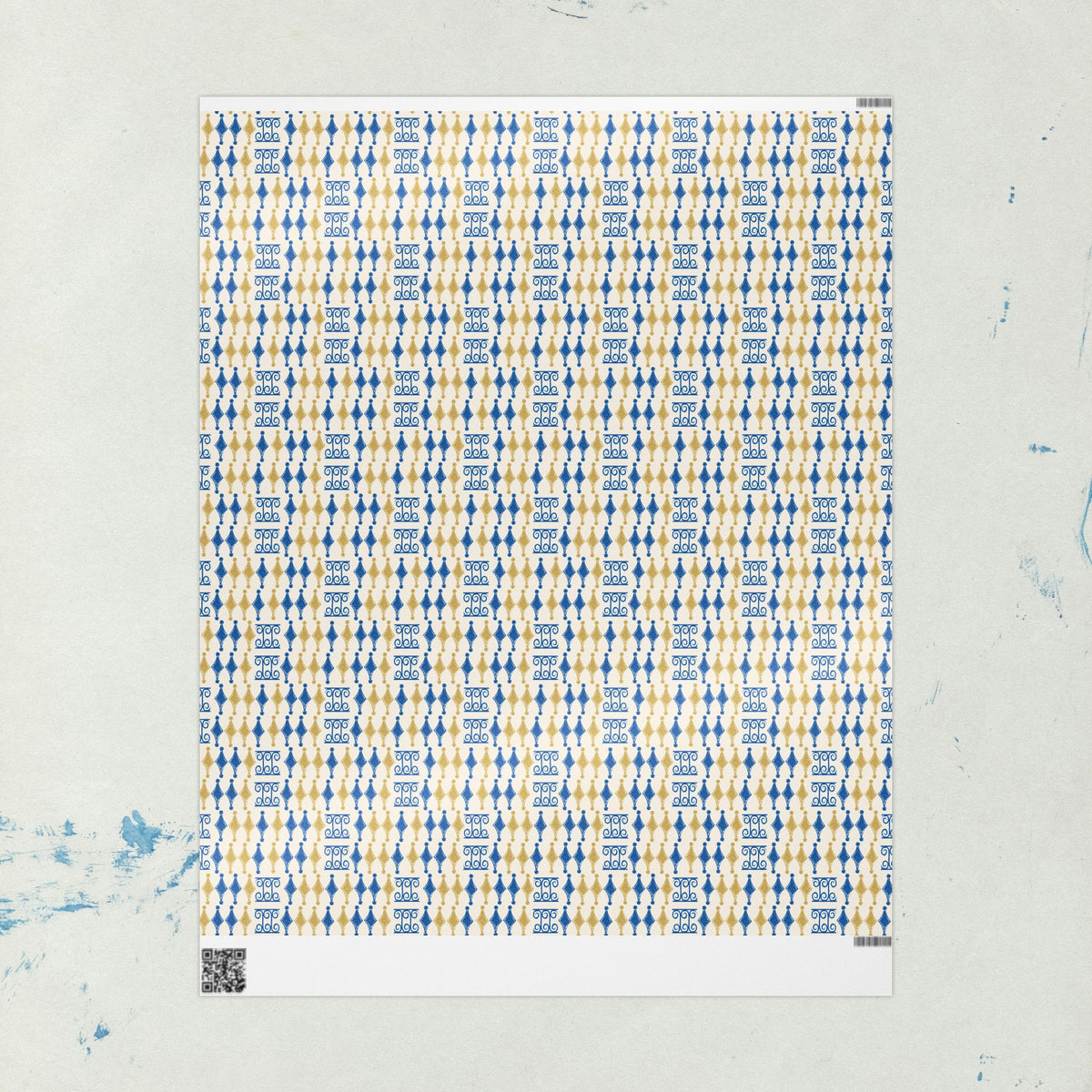 Navy & Gold Elegant Wrapping Paper | All Occasions Holiday Gift Wrap