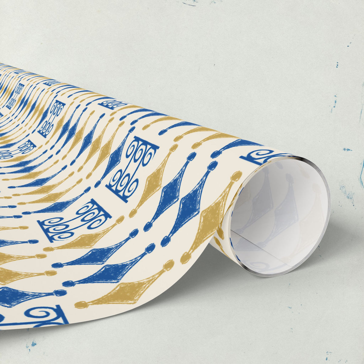 Navy & Gold Elegant Wrapping Paper | All Occasions Holiday Gift Wrap