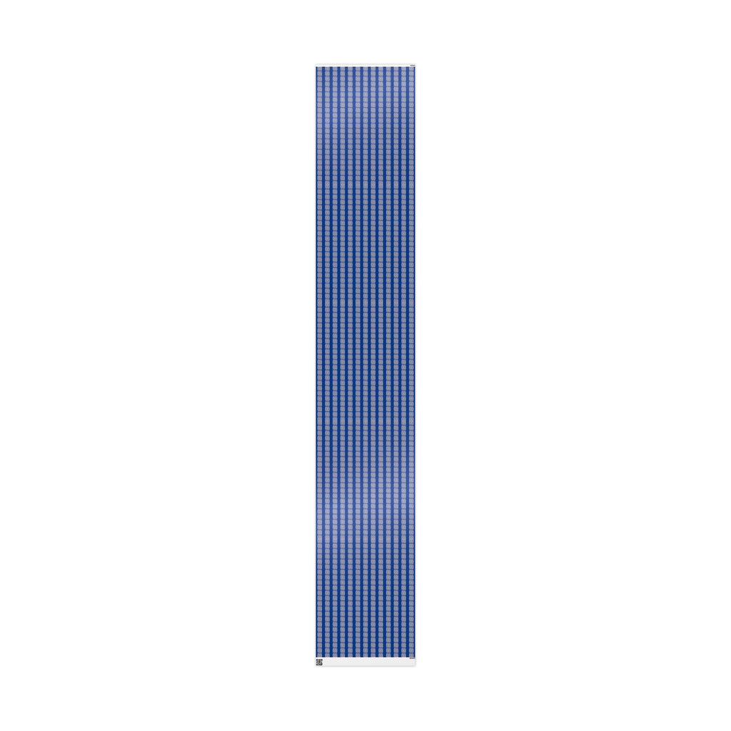 Greek Key Blue Wrapping Paper Roll — Geometric Gift Wrap for Birthdays & Weddings