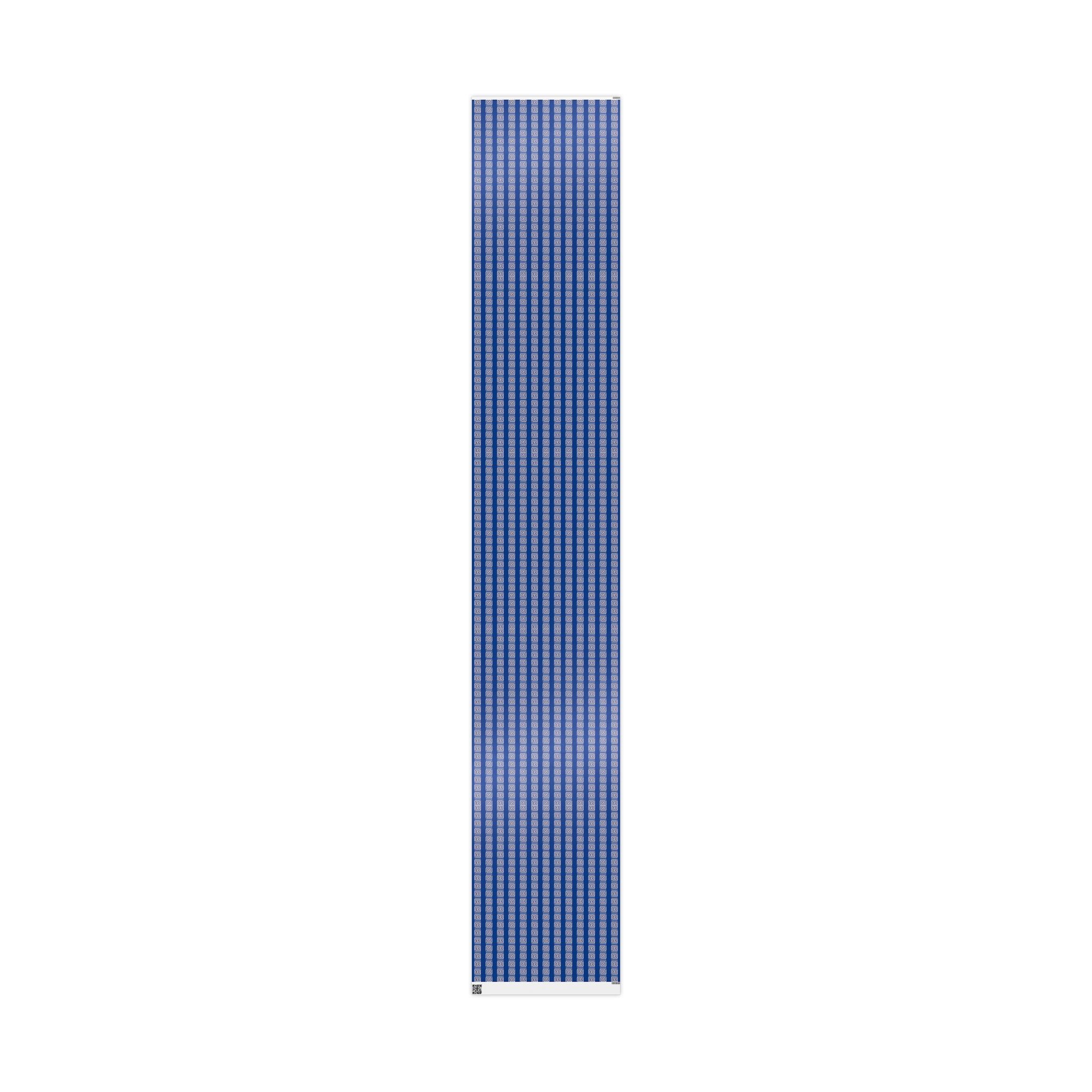Greek Key Blue Wrapping Paper Roll — Geometric Gift Wrap for Birthdays & Weddings