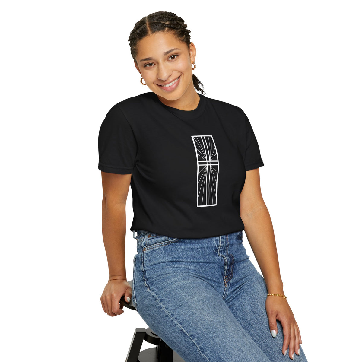 Minimal Line Art Cross T-Shirt | Orthodox Christian Tee, Christian Tee