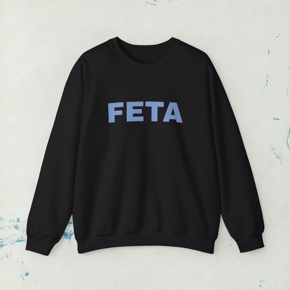 Feta Cheese Lovers Sweatshirt | Greek Foodie, Vintage Typography