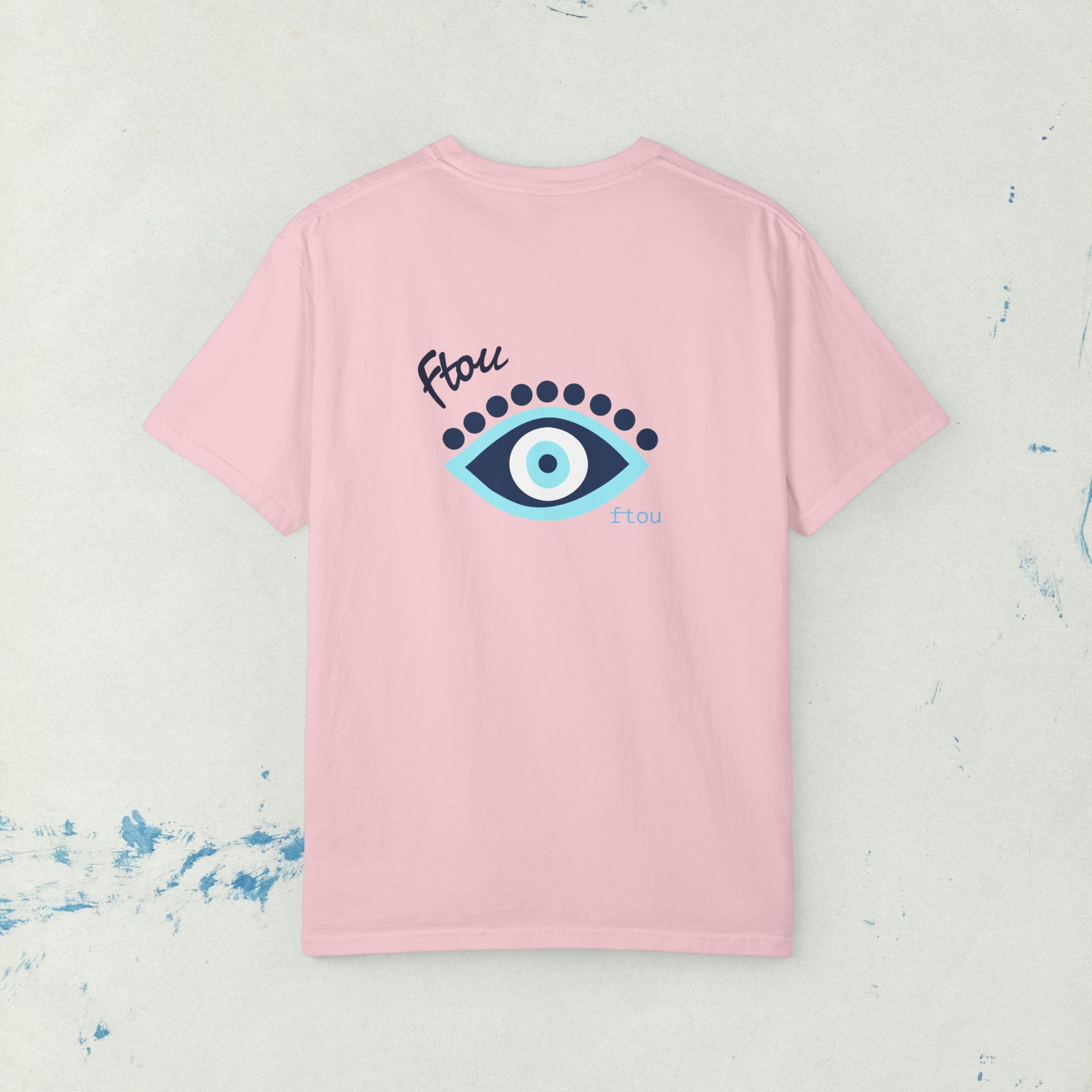 Greek Evil Eye, Mati Unisex T-shirt, Greek Culture Tee, Greek Language Shirt, Festival T, Comfort Colors T-shirt