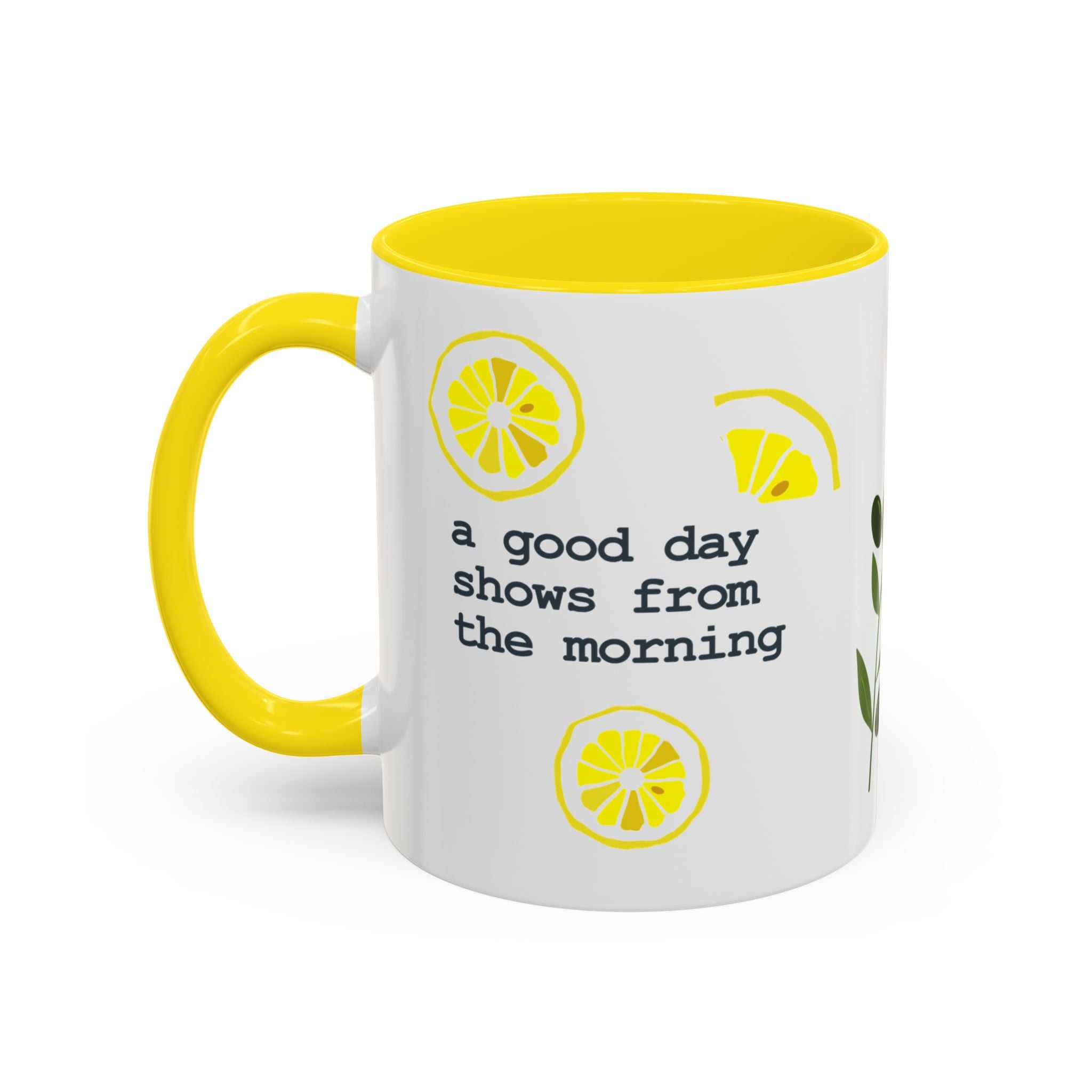 Greek Saying mug, "A good day shows itself from the morning"