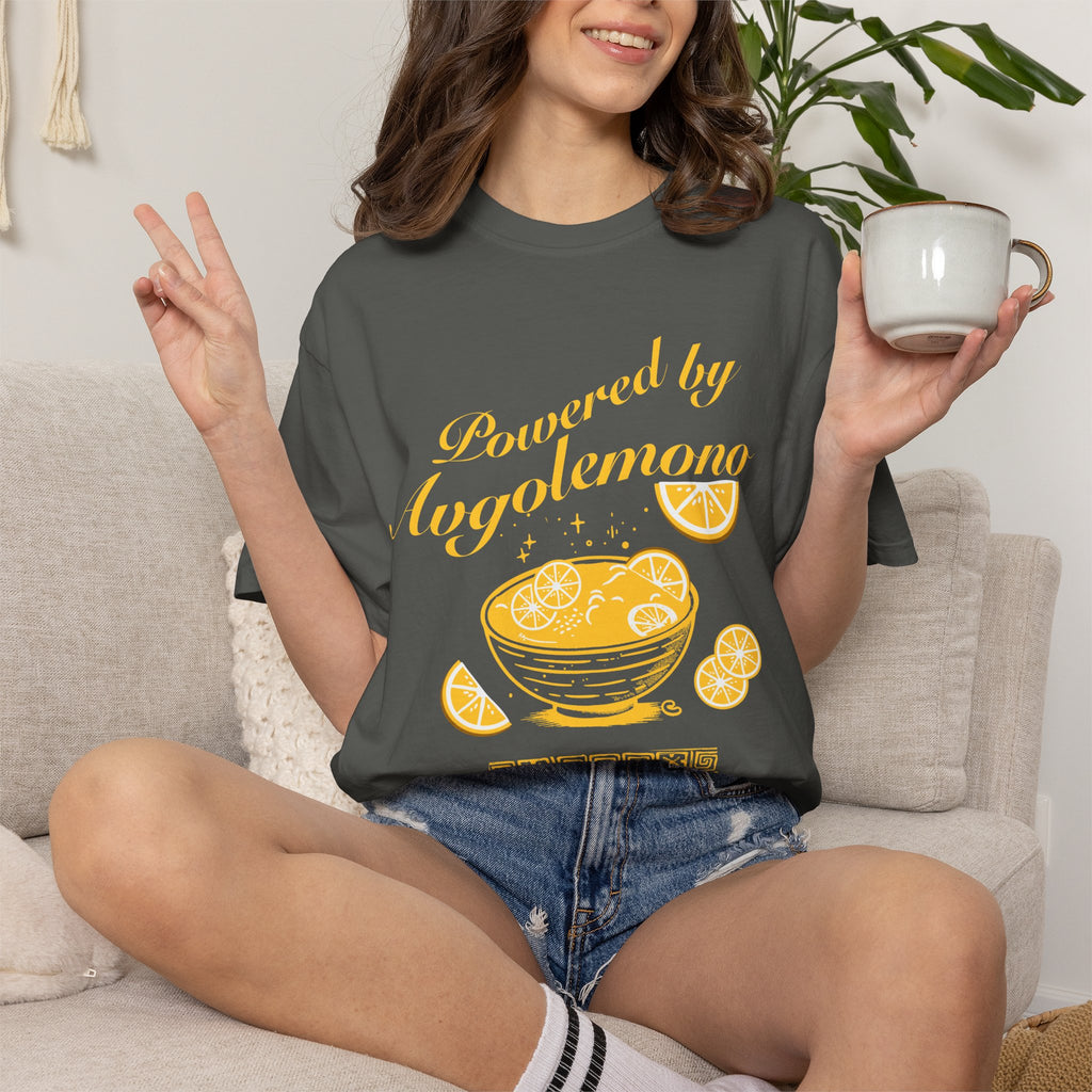 Avgolemono Greek Egg Lemon Soup Unisex T-shirt, Greek Cooking Cuisine Yiayia's Recipe Tee, Greek food T-shirt