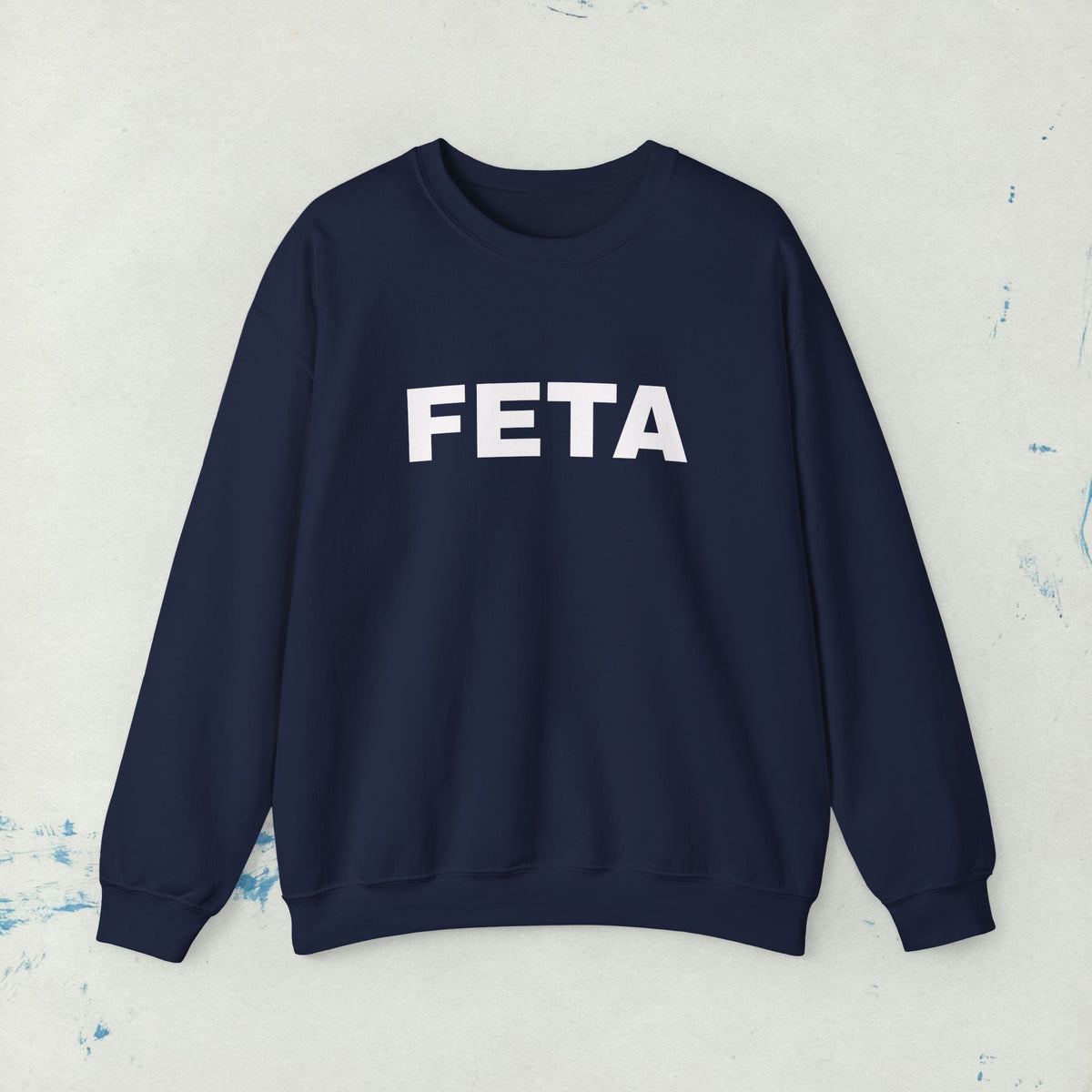 Feta Cheese Lovers Sweatshirt | Greek Foodie, Vintage Typography