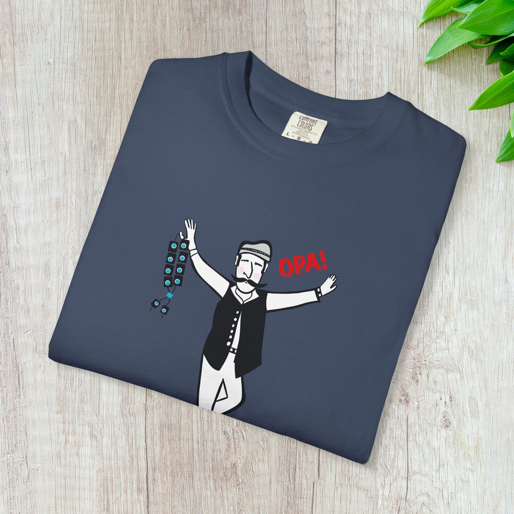 Greek Music & Dancing Unisex T-shirt, Opa Saying, Festival Gift Tee, Greek Culture Shirt, Greek Heritage Top