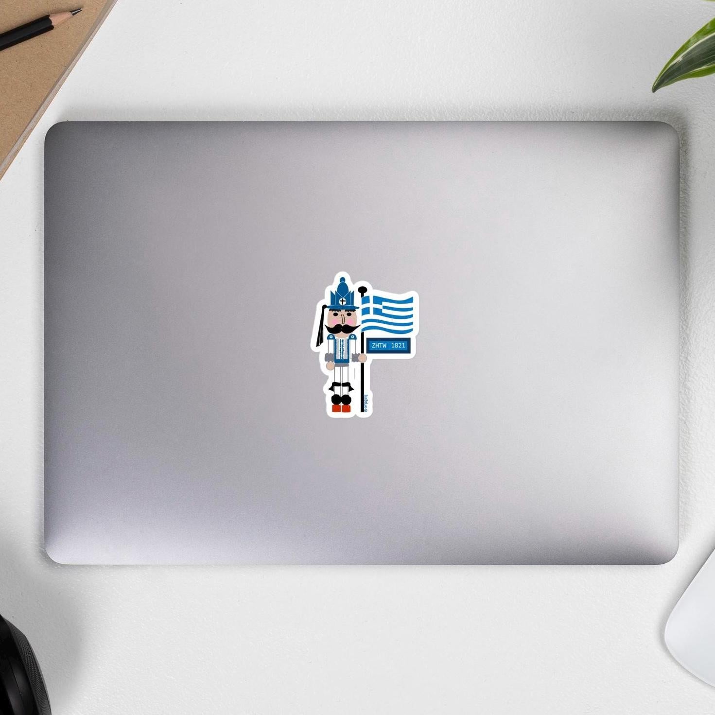ZHTW Greek Independence Day, Evzone Nutcracker , vinyl sticker