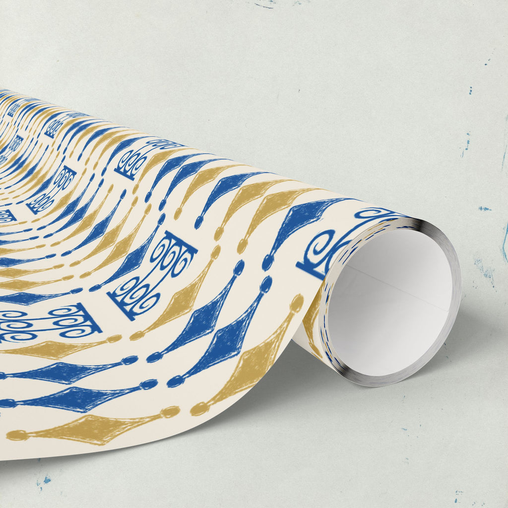 Navy & Gold Elegant Wrapping Paper | All Occasions Holiday Gift Wrap