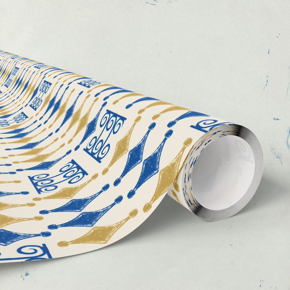Navy & Gold Elegant Wrapping Paper | All Occasions Holiday Gift Wrap