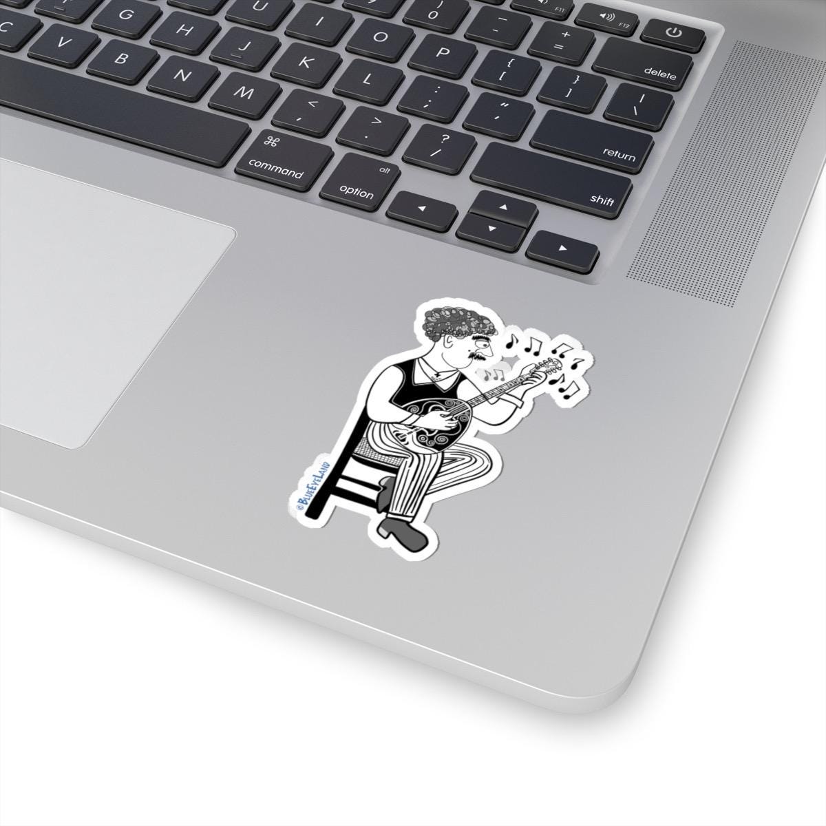 Bouzouki Player Sticker: Greek Music, Travel, Culture
