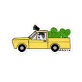 Greek Watermelon Truck Sticker: Summer Travel Vinyl Decal