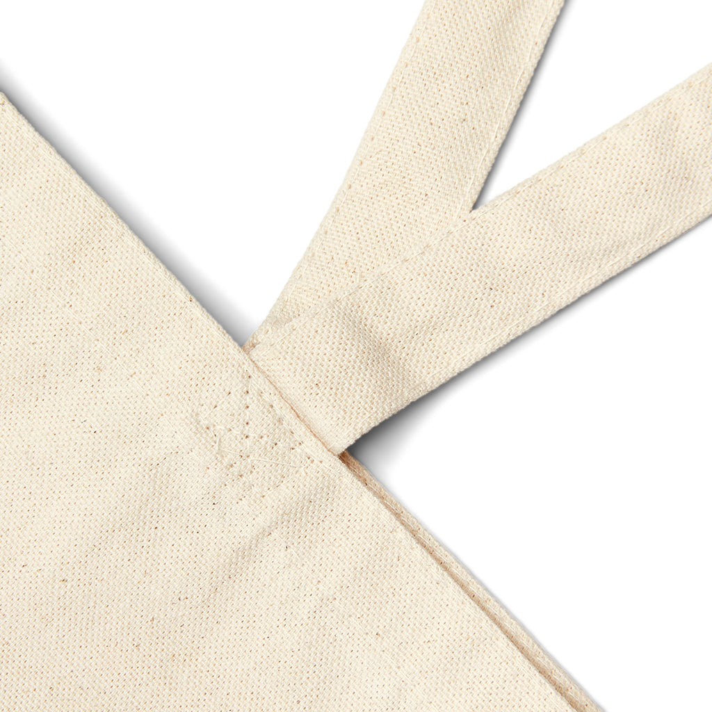 Canvas Tote Bag — Retro Geometric Sunburst Pattern Eco Shopper