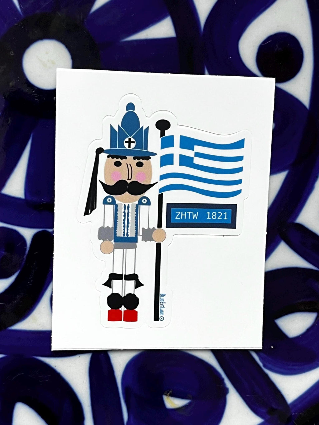 ZHTW Greek Independence Day, Evzone Nutcracker , vinyl sticker