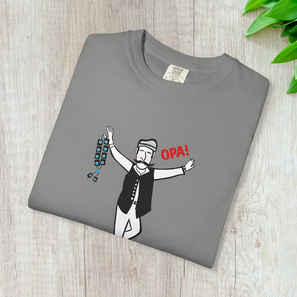 Greek Music & Dancing Unisex T-shirt, Opa Saying, Festival Gift Tee, Greek Culture Shirt, Greek Heritage Top