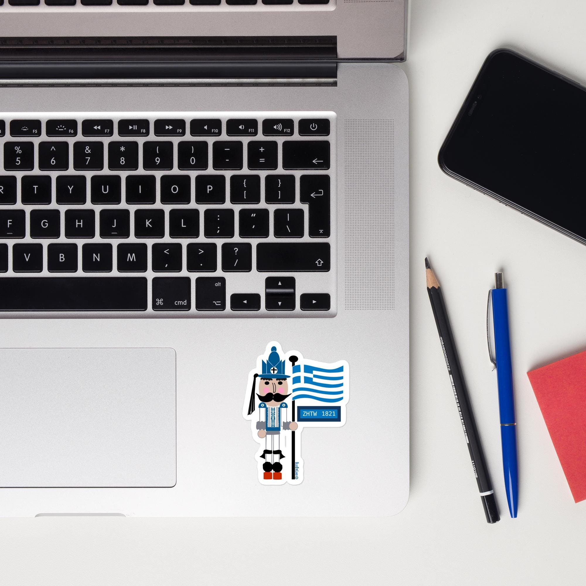 ZHTW Greek Independence Day, Evzone Nutcracker , vinyl sticker