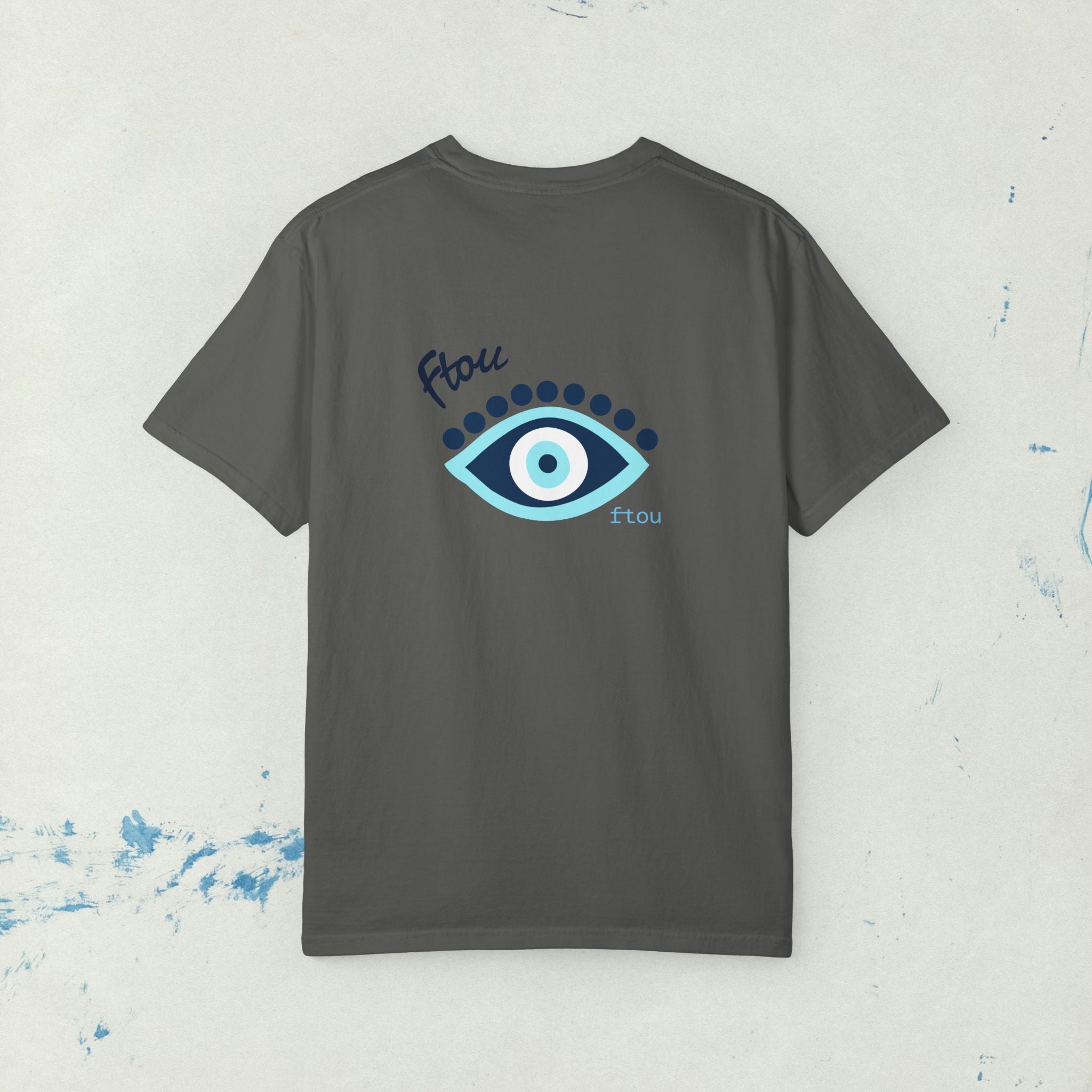 Greek Evil Eye, Mati Unisex T-shirt, Greek Culture Tee, Greek Language Shirt, Festival T, Comfort Colors T-shirt