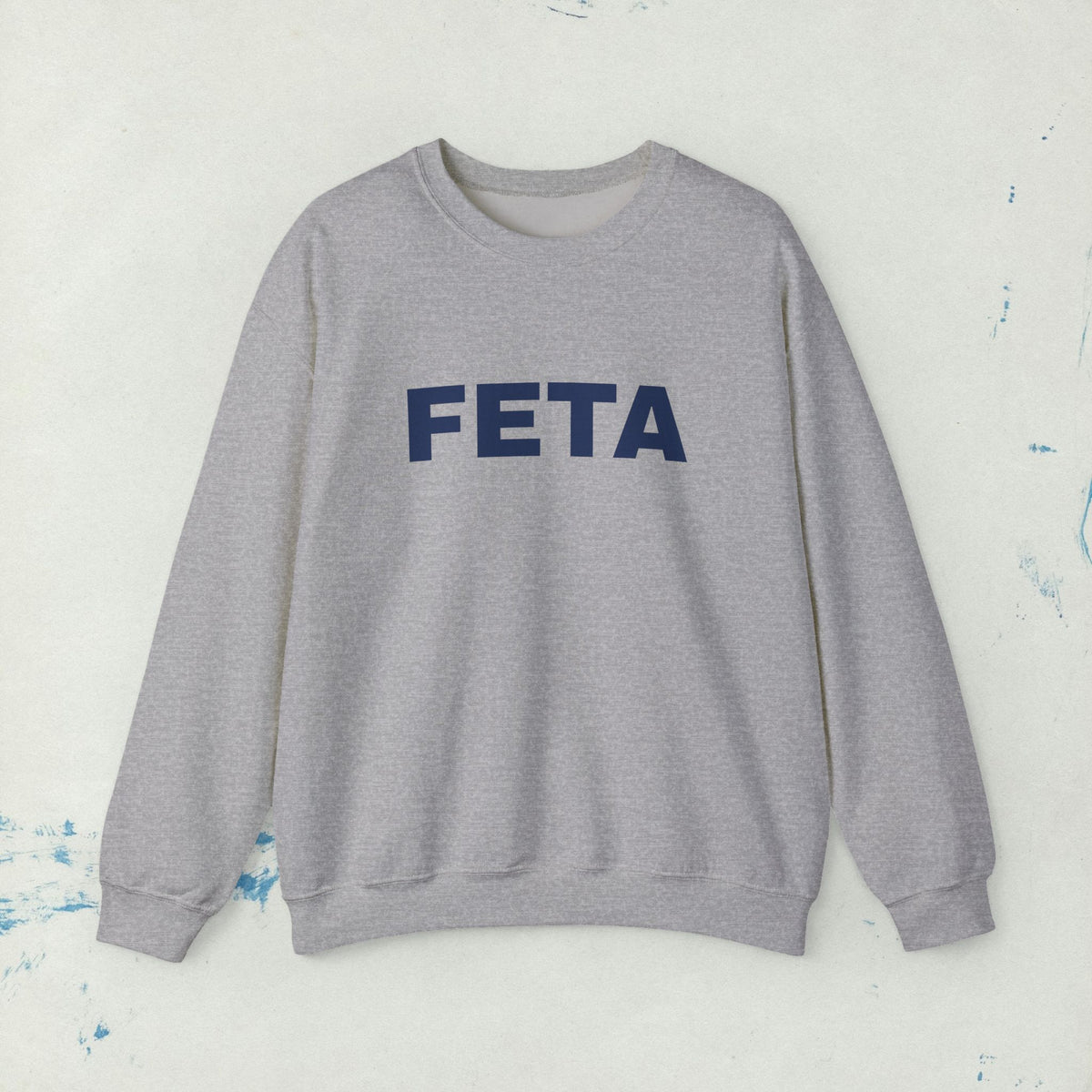 Feta Cheese Lovers Sweatshirt | Greek Foodie, Vintage Typography