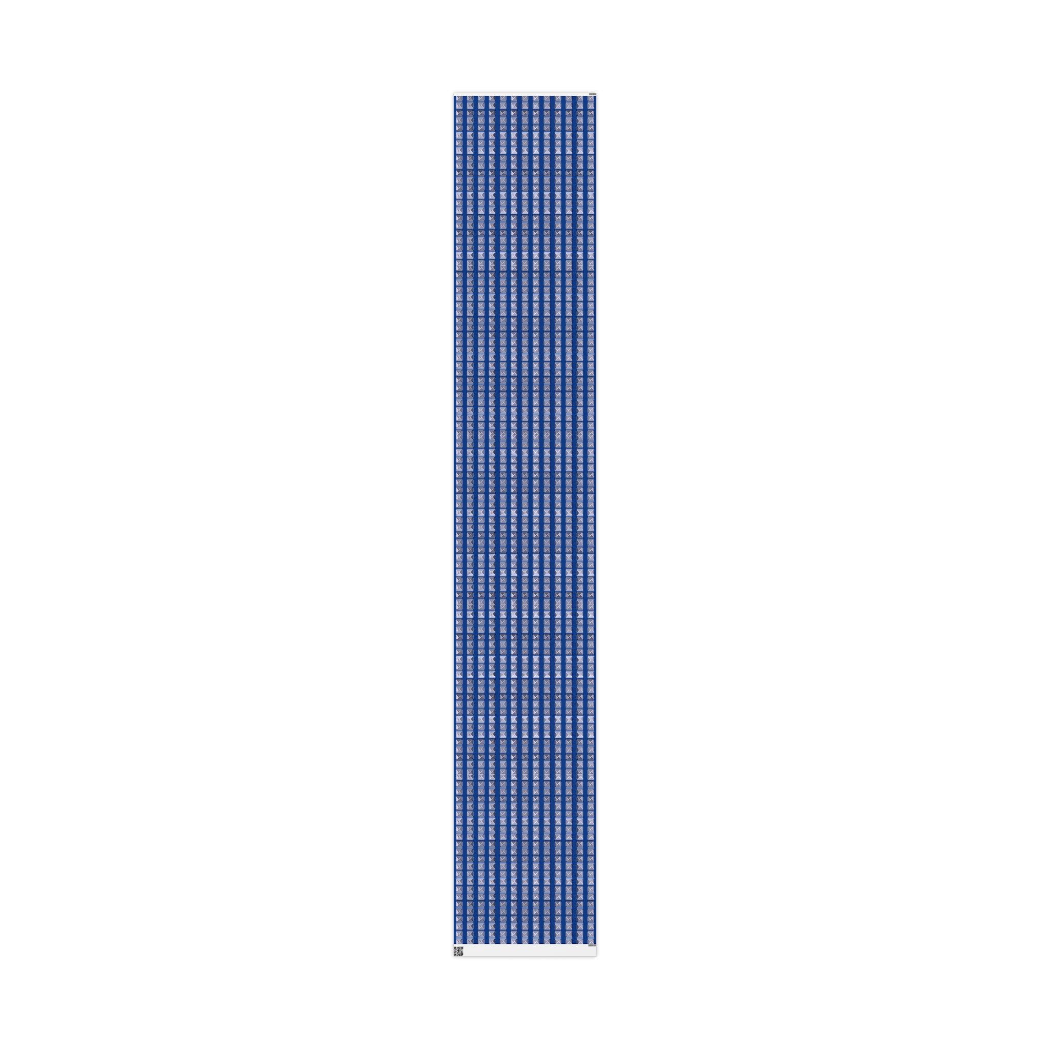 Greek Key Blue Wrapping Paper Roll — Geometric Gift Wrap for Birthdays & Weddings