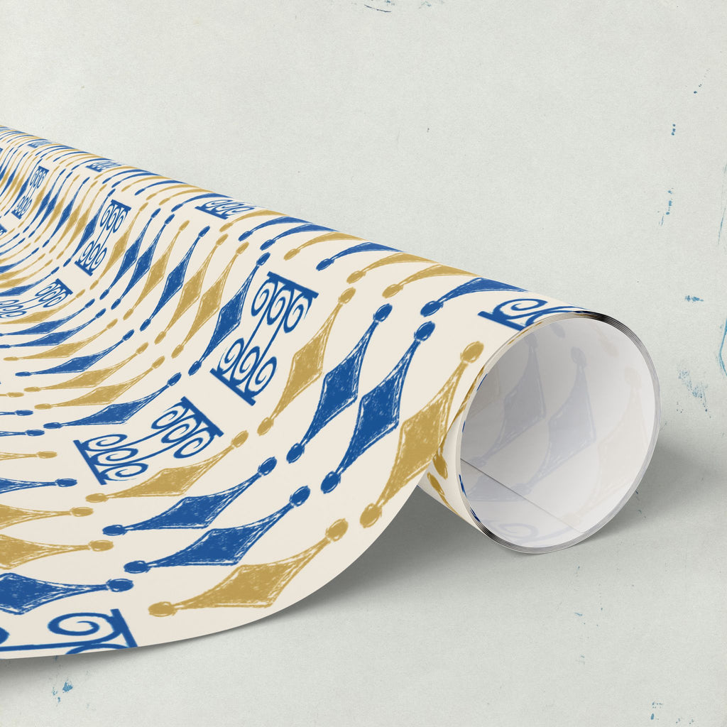 Navy & Gold Elegant Wrapping Paper | All Occasions Holiday Gift Wrap