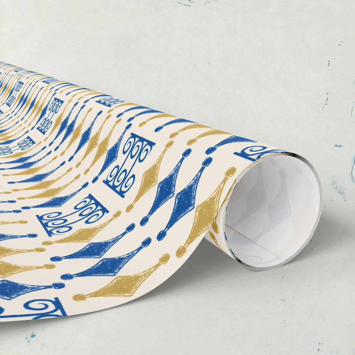 Navy & Gold Elegant Wrapping Paper | All Occasions Holiday Gift Wrap
