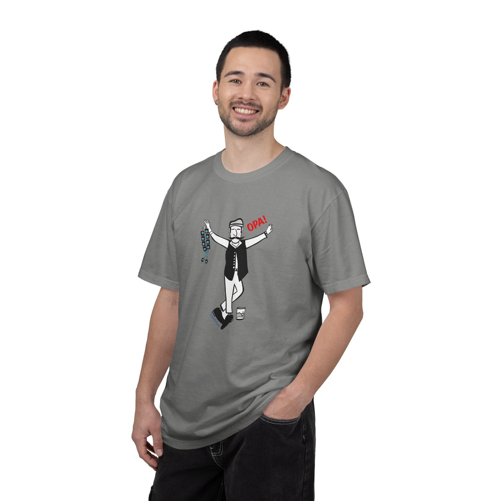 Greek Music & Dancing Unisex T-shirt, Opa Saying, Festival Gift Tee, Greek Culture Shirt, Greek Heritage Top