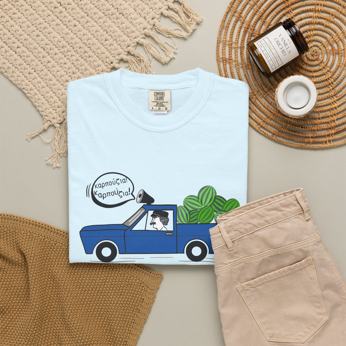 Watermelon Truck T-shirt / Greece summer memories Tee/