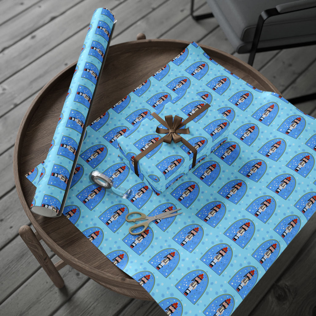 Greek Evzone Nutcracker Gift Wrap, Greece Traditional Soldier, Christmas Holiday Packaging