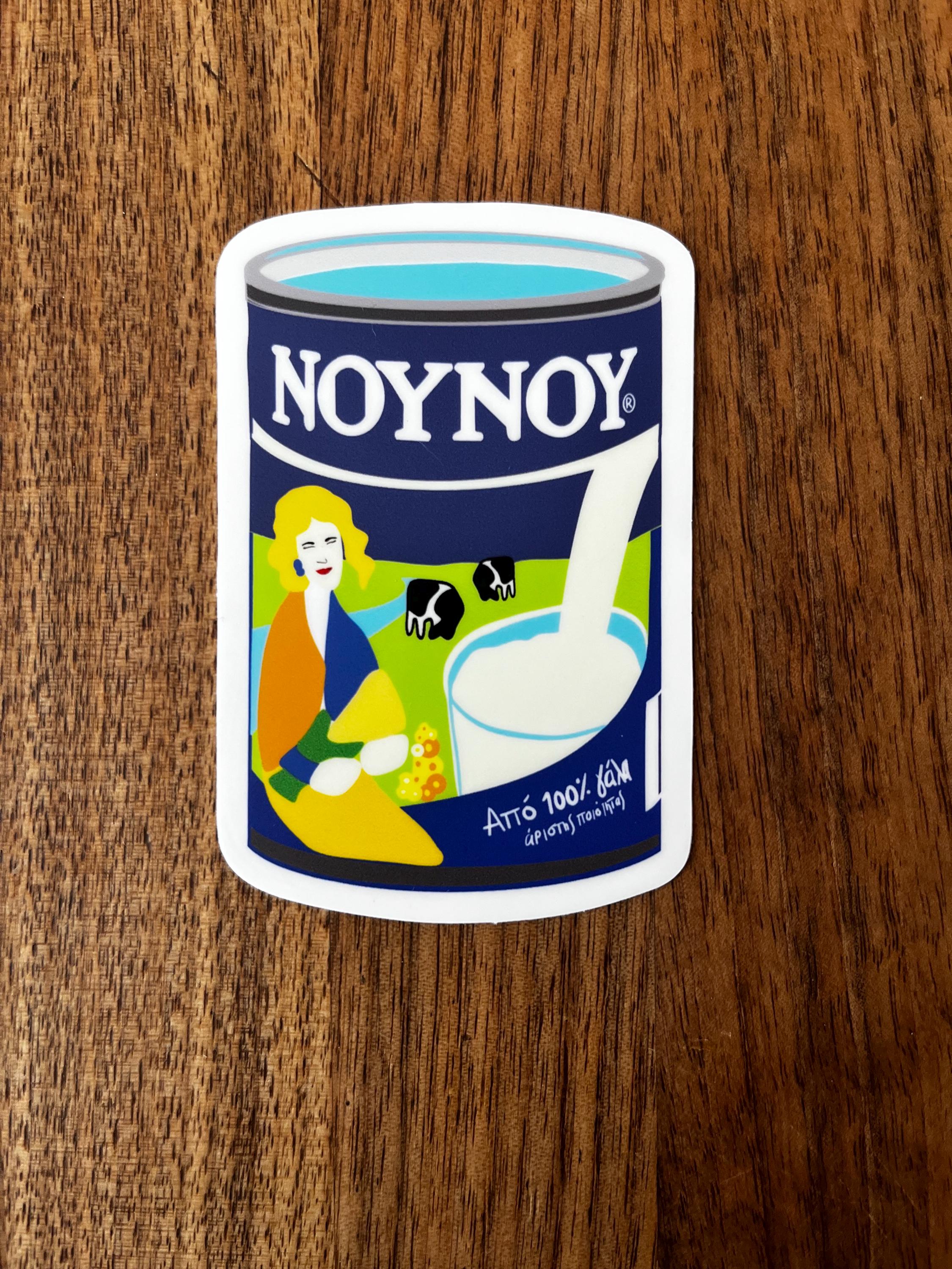 Greek Food Vinyl Sticker Pack: Sardines, Feta, Lemons - Waterproof