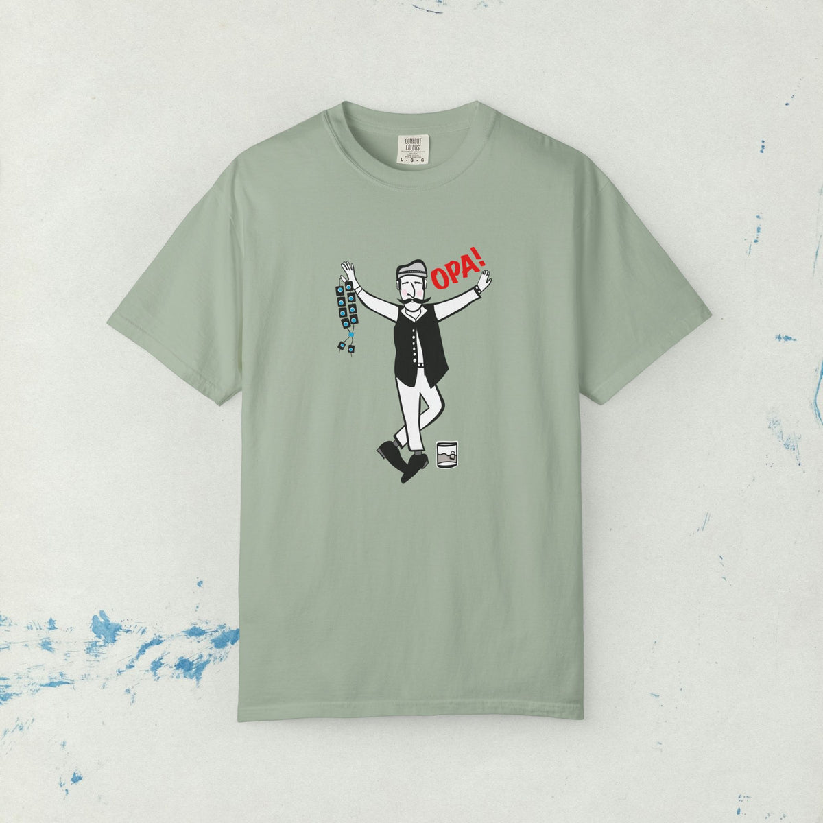 Opa! Greek Dancer T-shirt, Traditional Dance Graphic Tee, Greek Culture Gift