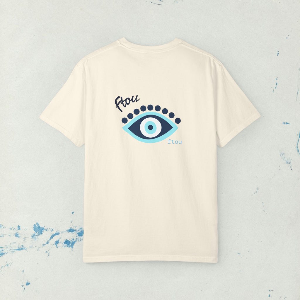 Greek Evil Eye, Mati Unisex T-shirt, Greek Culture Tee, Greek Language Shirt, Festival T, Comfort Colors T-shirt