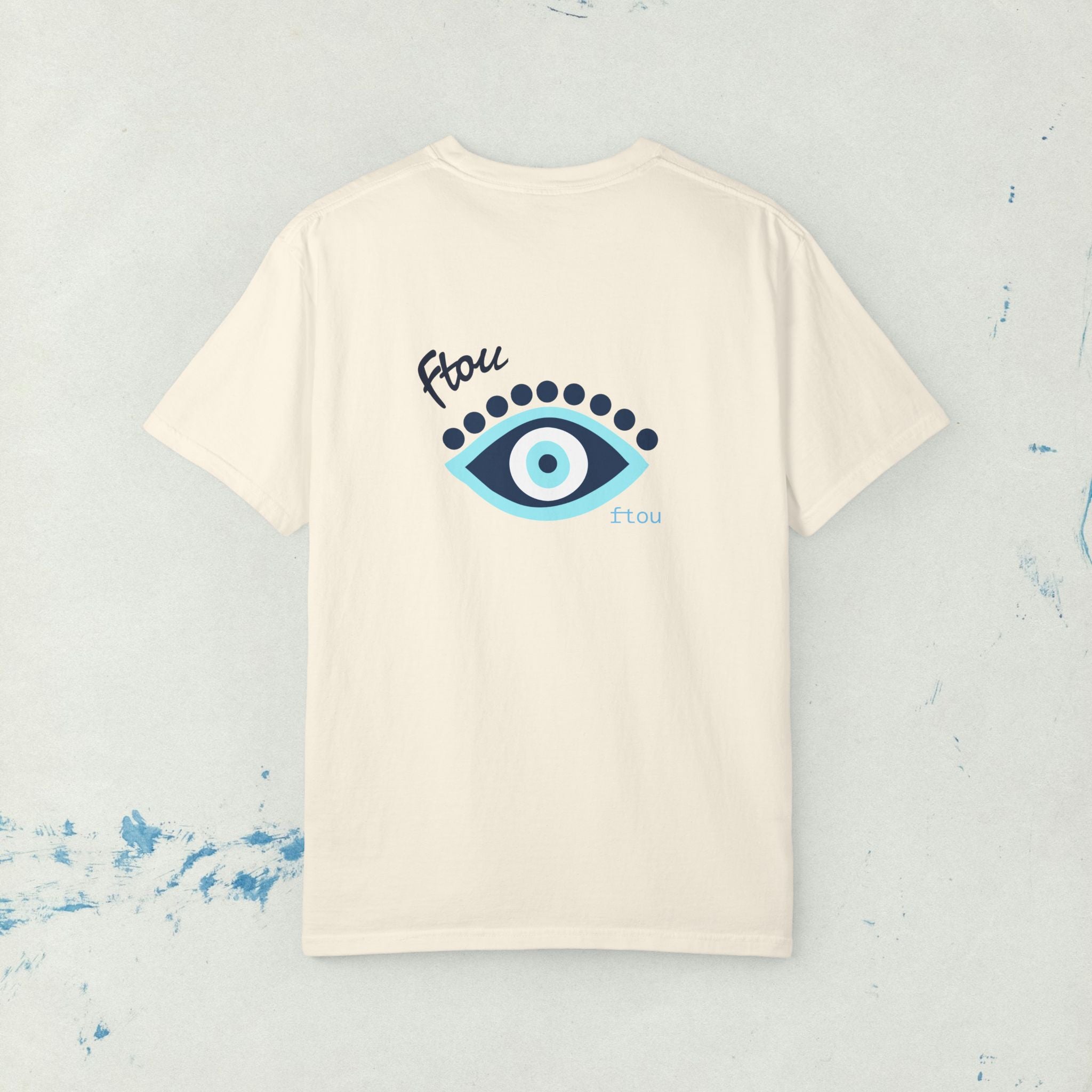 Greek Evil Eye, Mati Unisex T-shirt, Greek Culture Tee, Greek Language Shirt, Festival T, Comfort Colors T-shirt