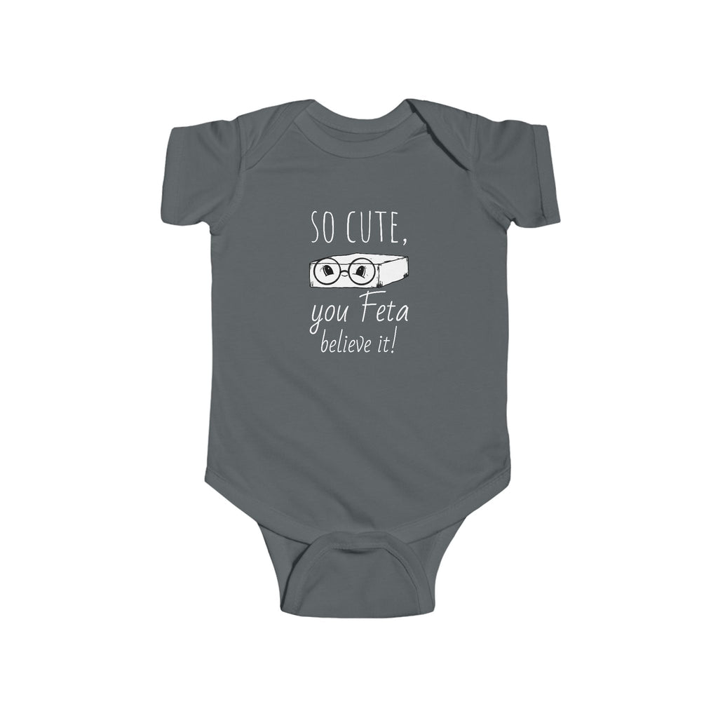 Cute Feta Cheese Baby Bodysuit | Cute Cheese Onesie