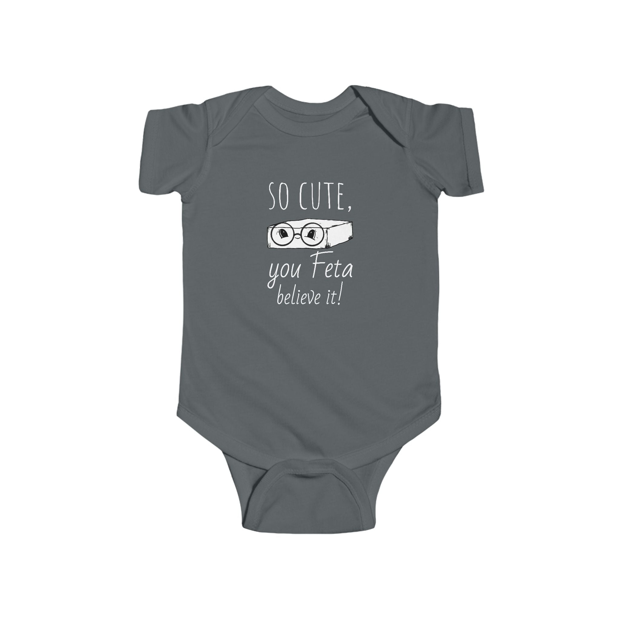 Cute Feta Cheese Baby Bodysuit | Cute Cheese Onesie