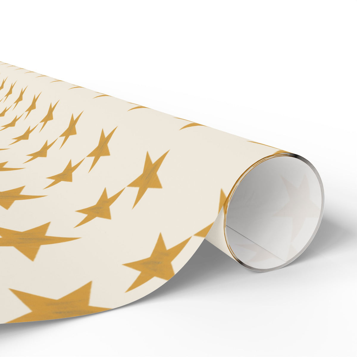 Byzantine Gold Stars Wrapping Papers | Metallic Star Pattern