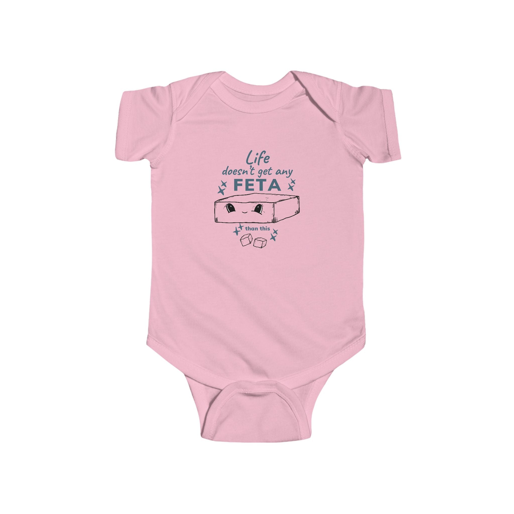 Greek Feta Infant Bodysuit, Cute Baby Onesie, Foodie Greek Baby Shirt, Gifts for Greek Food Lovers, Newborn Greek Apparel