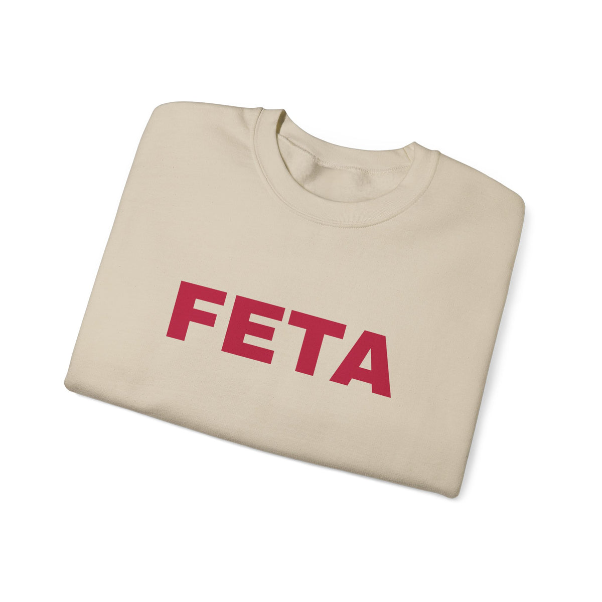 Feta Cheese Lovers Sweatshirt | Greek Foodie, Vintage Typography