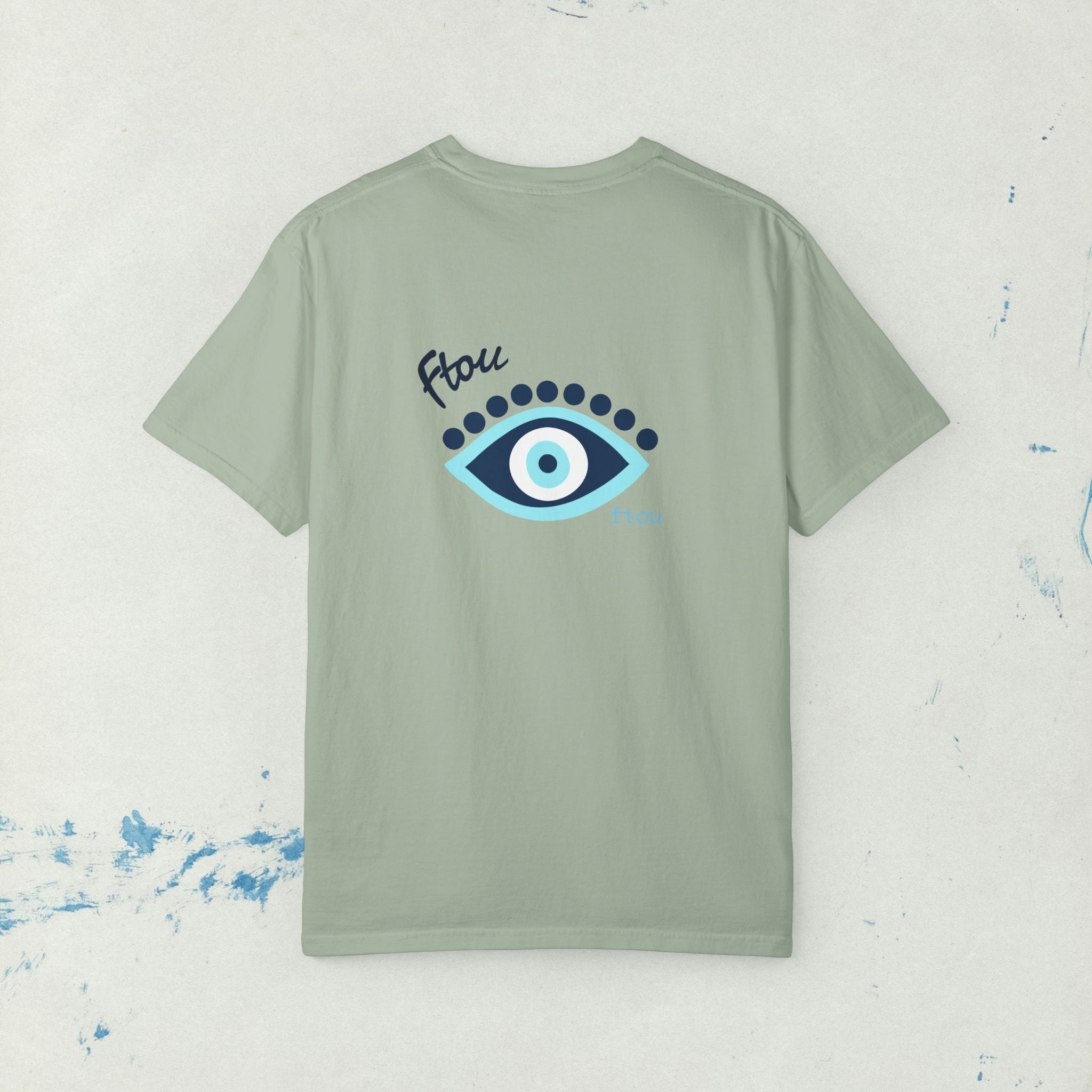 Greek Evil Eye, Mati Unisex T-shirt, Greek Culture Tee, Greek Language Shirt, Festival T, Comfort Colors T-shirt